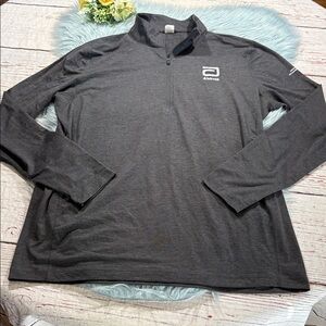 Sport-Tek Abbott Grey Quarter Zip Pullover Top sz XL